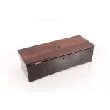 ** Online video available ** A Swiss music box, playing eight airs in inlaid rosewood case, 11" cyli