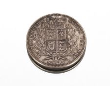 A 1847 five shilling piece