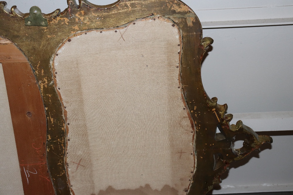 A pair of 19th Century impressive carved gilt wood wall mirrors of shaped rectangular form, - Bild 4 aus 26