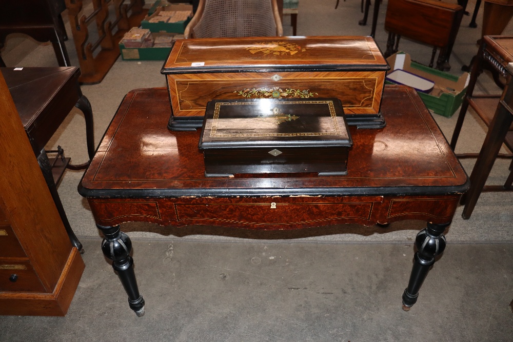 A Swiss music box and associated table stand, playing 18 tunes on three interchangeable  11" - Image 18 of 18
