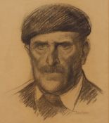 Dann Cookson, portrait of an Italian peasant, 38cm x 31cm
