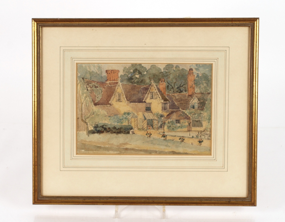 Attributed to Thomas Churchyard 1798-1868, a study of Moat Farm, Dallinghoo, watercolour, 16,5cm x - Image 2 of 2