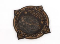 A Philips Planisphere showing the principle stars of the year; and a small wooden sectional