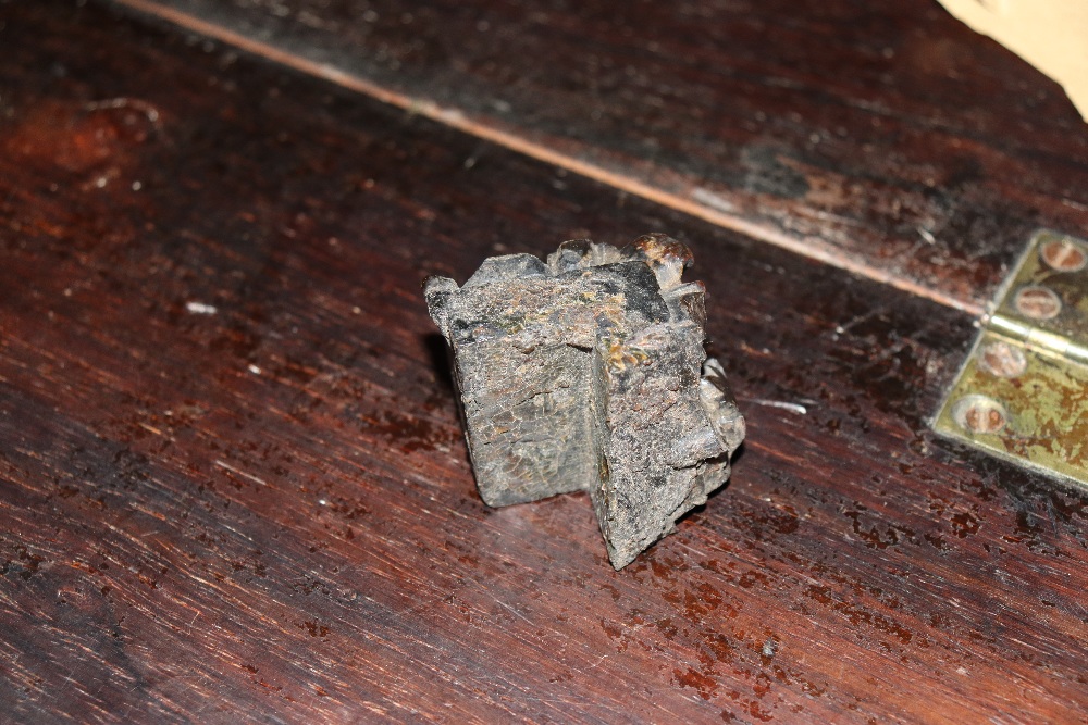 A large 19th Century continental carved rosewood bureau, the fall front opening to reveal an - Image 3 of 14