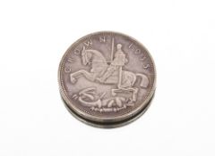 A 1935 five shilling piece
