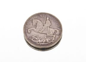 A 1935 five shilling piece