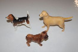A Wendover model dog; a model of a bulldog; and a