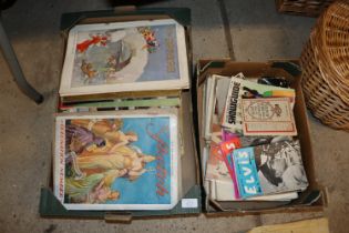 Two boxes of vintage magazines