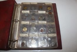 An album of various coins