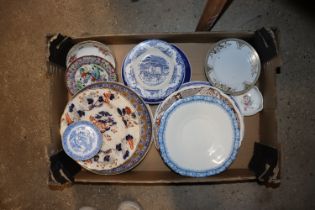 A box of 19th Century and later plates