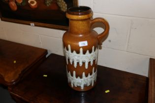 A West German pottery floor vase