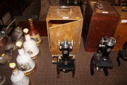 A C. Barker of London No. 32447 microscope with ca