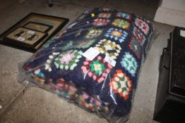 A hand crochet blanket approx. 76
