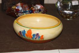 A Bizarre by Clarice Cliff "Crocus" pattern bowl A