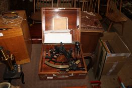 A Bremerhaven Sextant in fitted case