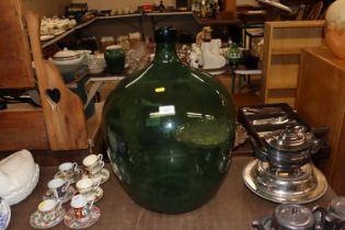 A green glass carboy