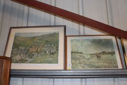 Two Lionel Edwards prints, one pencil signed