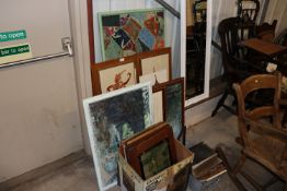A large quantity of various pictures and prints
