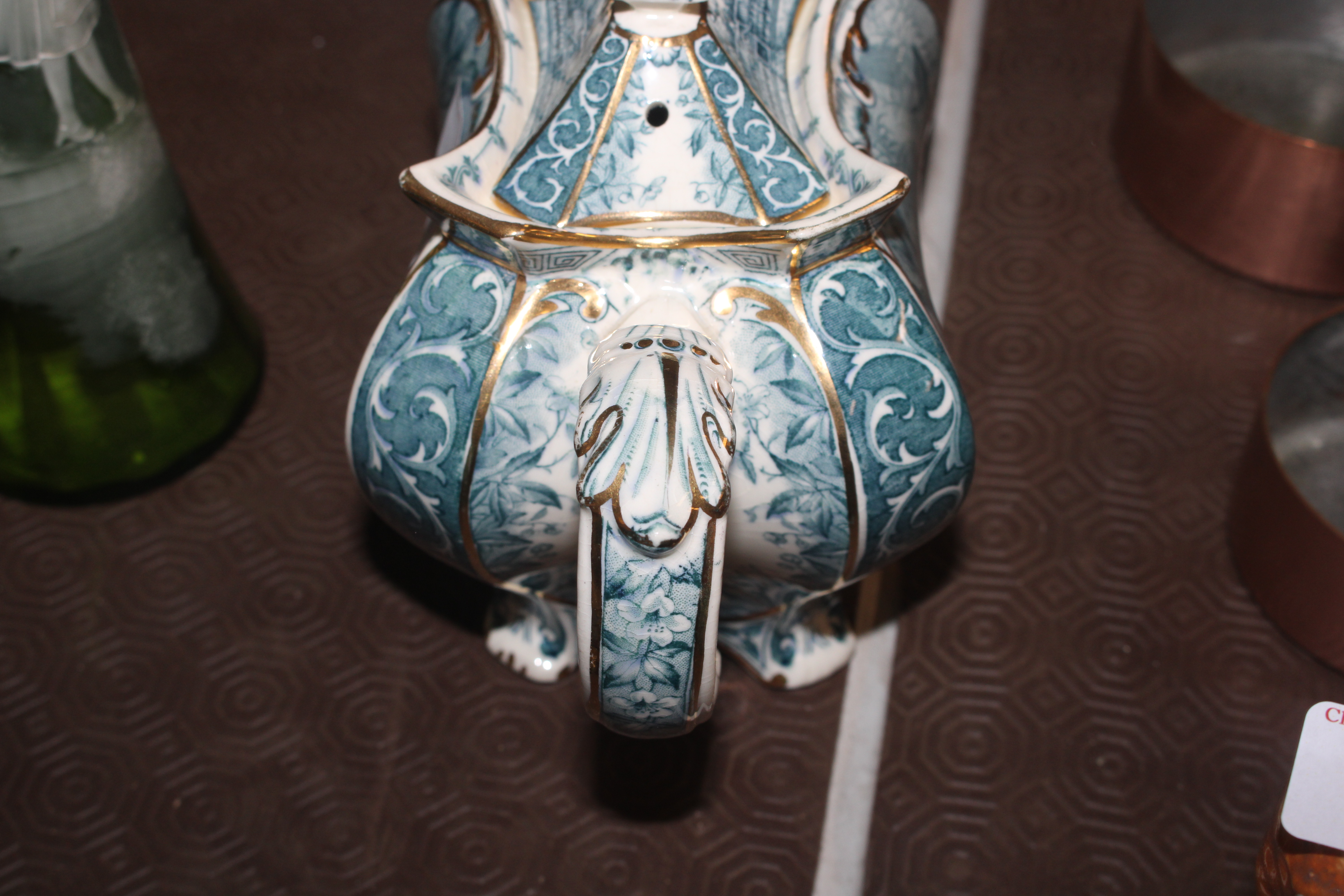 A Burleigh ware chinoiserie pattern tea pot, R.D. - Image 4 of 7