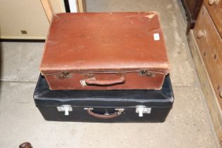 Two vintage suitcases