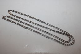 A 925 silver, approx. 20" curb link necklace, appr