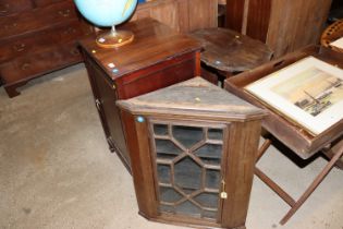 A 19th Century mahogany and astragal glazed corner