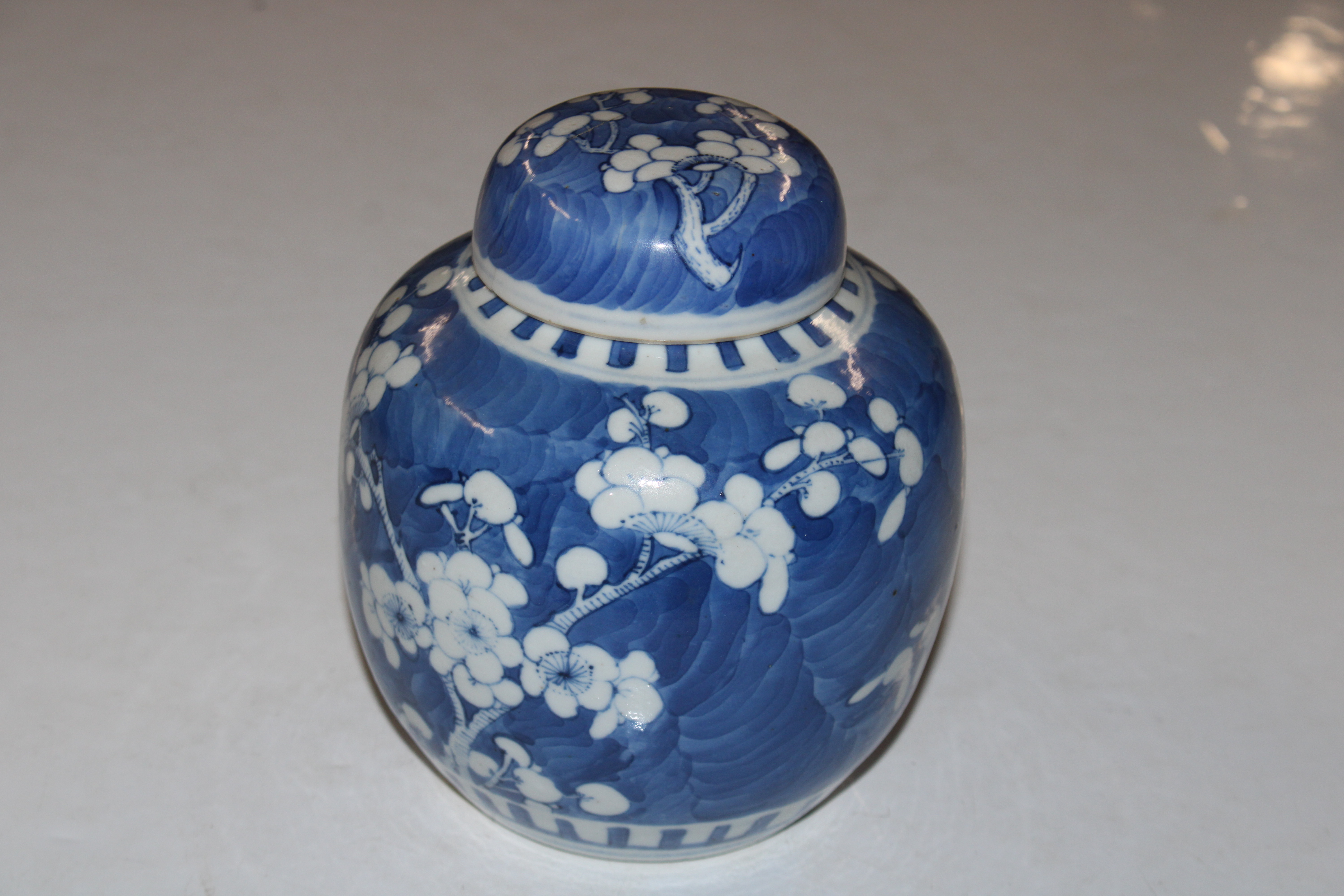 A Chinese blue and white ginger jar and cover with - Image 4 of 10