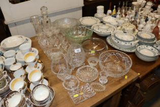 A quantity of various table glassware to include c