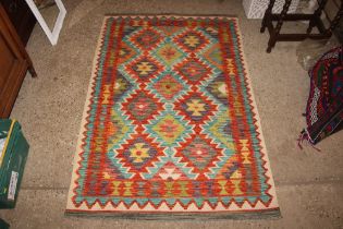 An approx. 5'2" x 3' Chobi Kelim rug