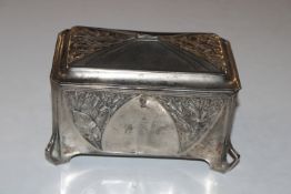 An Orvit pewter trinket box