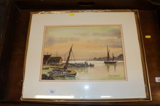 Two Diane Deben watercolour studies depicting moor