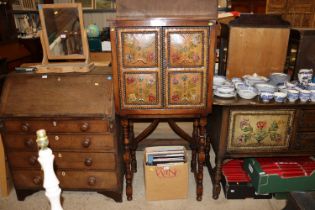 A Titchmarsh & Goodwin style drinks cabinet, the d