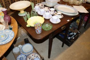 A 19th Century mahogany Pembroke table fitted sing