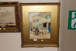 Granger Smith, gilt framed and glazed watercolour