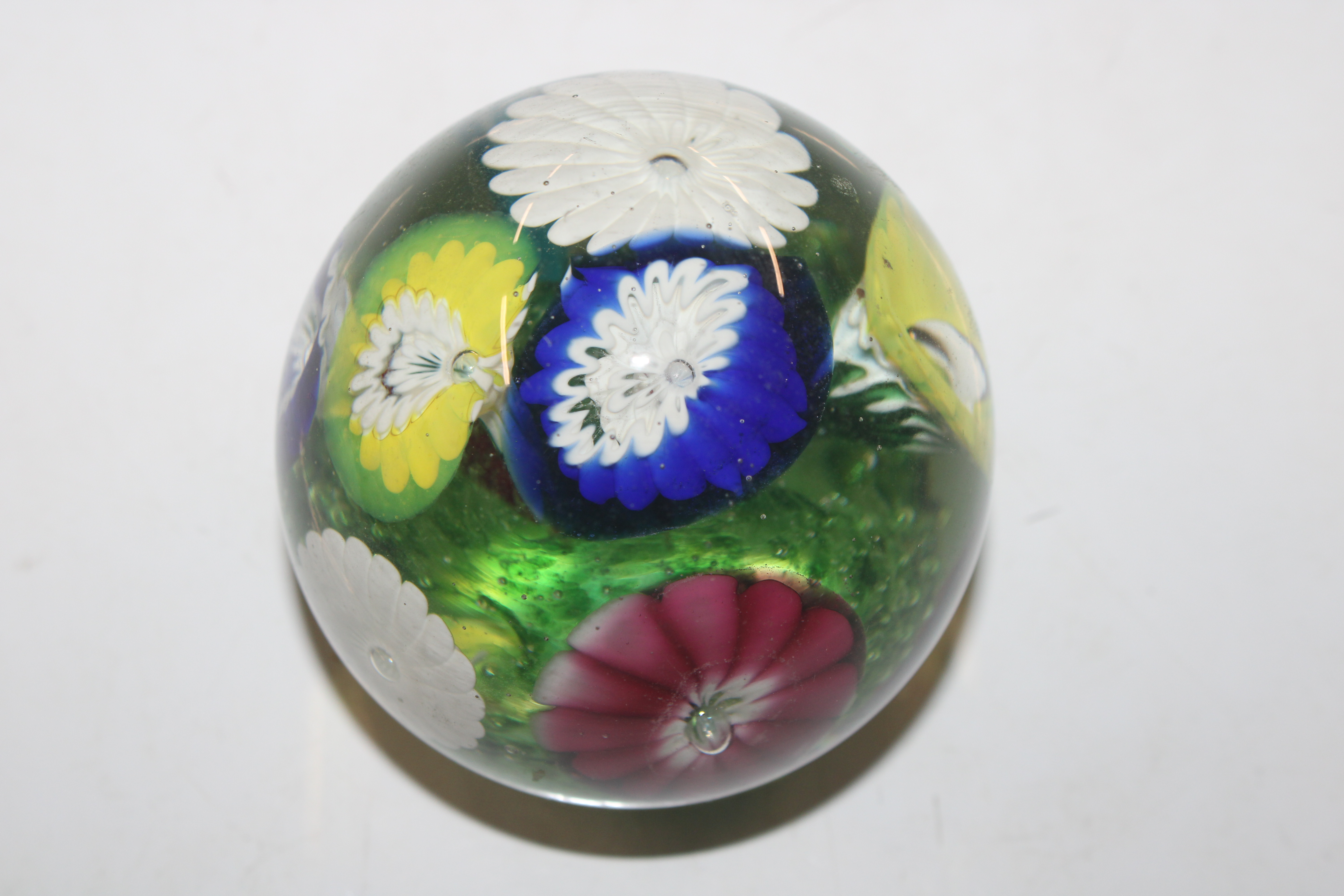 A Caithness "May Dance" paperweight; three other paperweights and a polished stone snuff bottle - Image 5 of 14