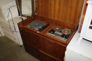 A Thorens TD150 mark 2 record player; a Sony stere