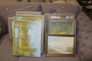 D L Briggs, collection of various oil paintings