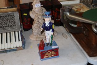 A novelty Uncle Sam money box
