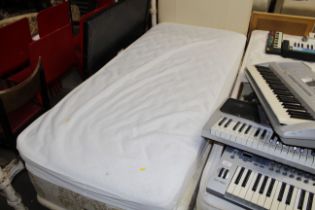 A Sleep Master divan bed with mattress and headboa