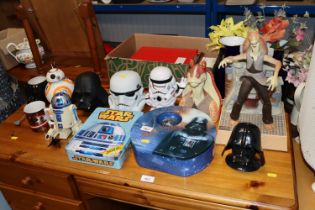 A collection of Star Wars related items to include