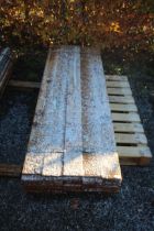 A quantity of feather edged fencing boards NB. + VAT