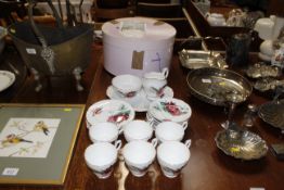 A collection of Royal Standard 'Christian Dior' decorated teaware