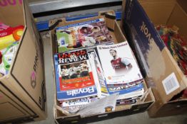 A box of football programmes to include Ipswich To