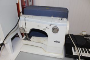 An Elna electric sewing machine