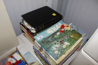 A collection of various books to include Giles ann