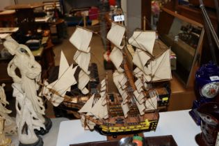 Two models of HMS Victory