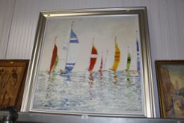Anthony Waller, colour print of sailing boats