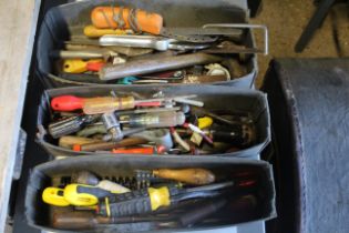 A quantity of small hand tools including screwdriv