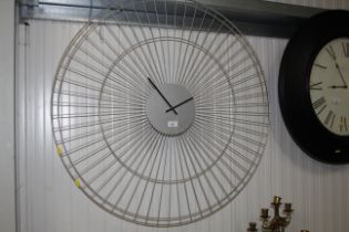 A large modern wall clock