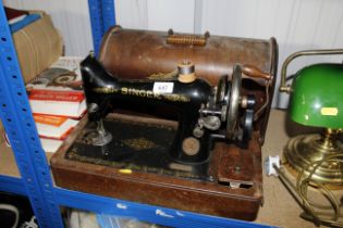 A Singer hand sewing machine